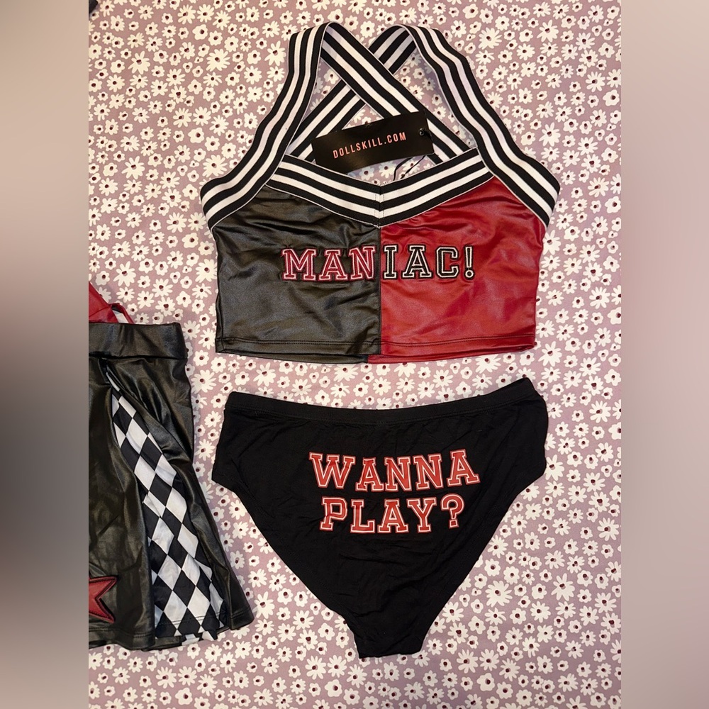 Harley Quinn Cheerleader Costume - Dollskill